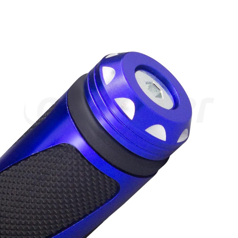 amavoler Universal Motorcycle Handlebar Grips Fits for Motorcycles with 7/8"" Left Grip and 1"" Right (Blue) - Image 5